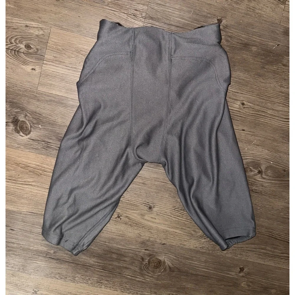 A4 Youth XL Football Pants Gray Integrated Padded Protective Gear With Belt